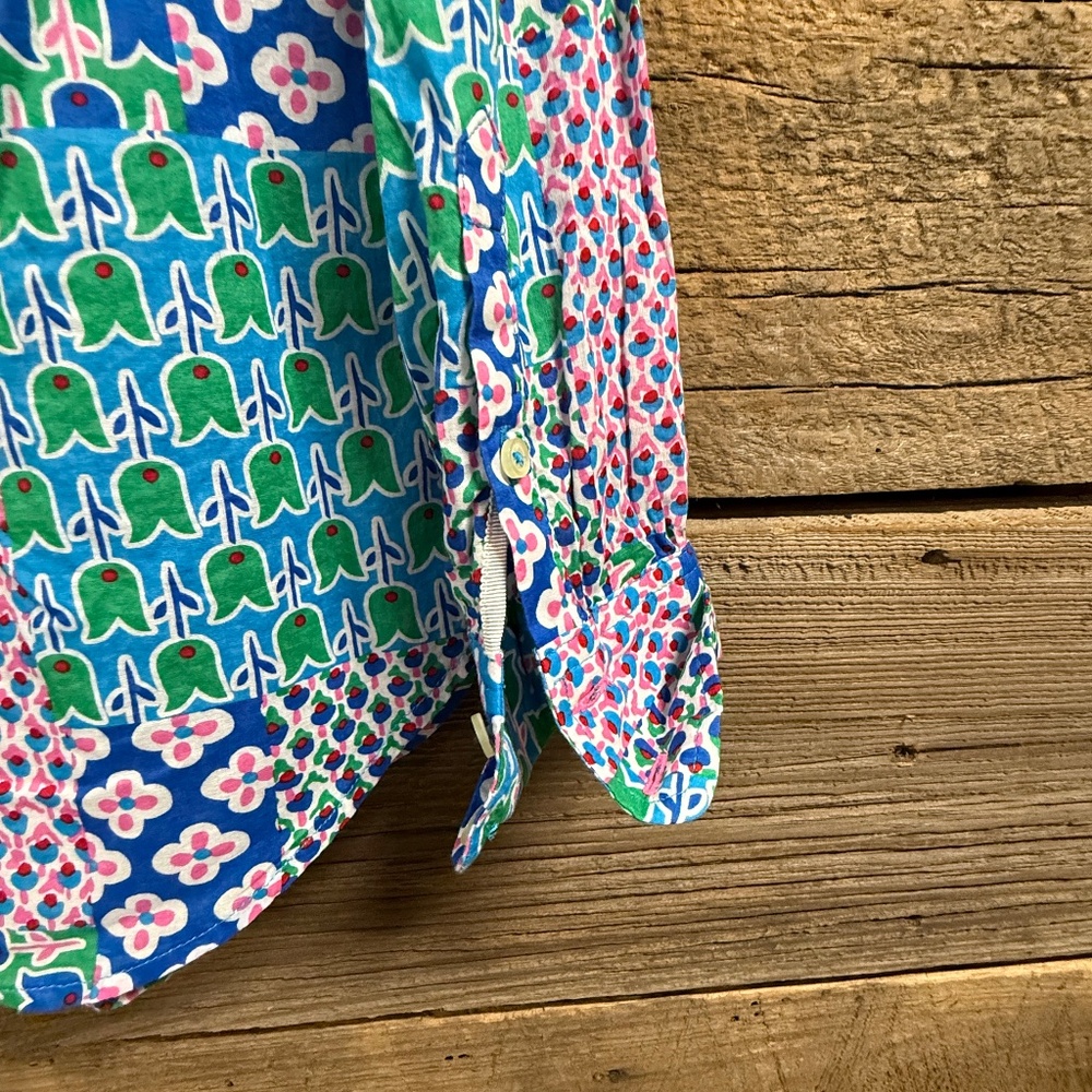 NWT Talbots floral patchwork lightweight cotton b… - image 4